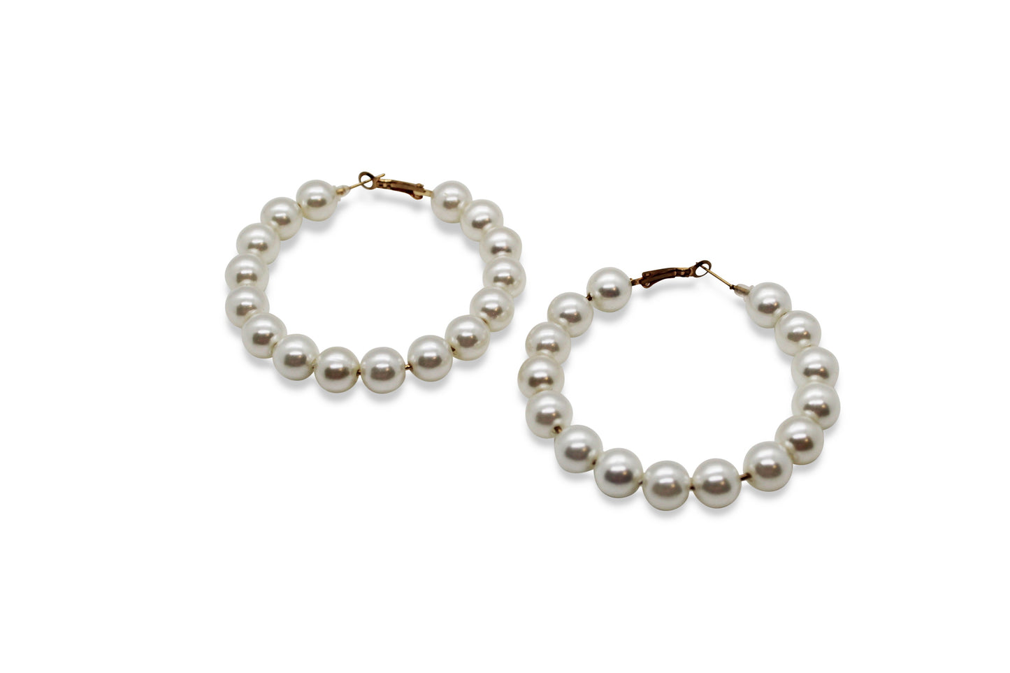 Pearl Hoop Earrings JEWELRY