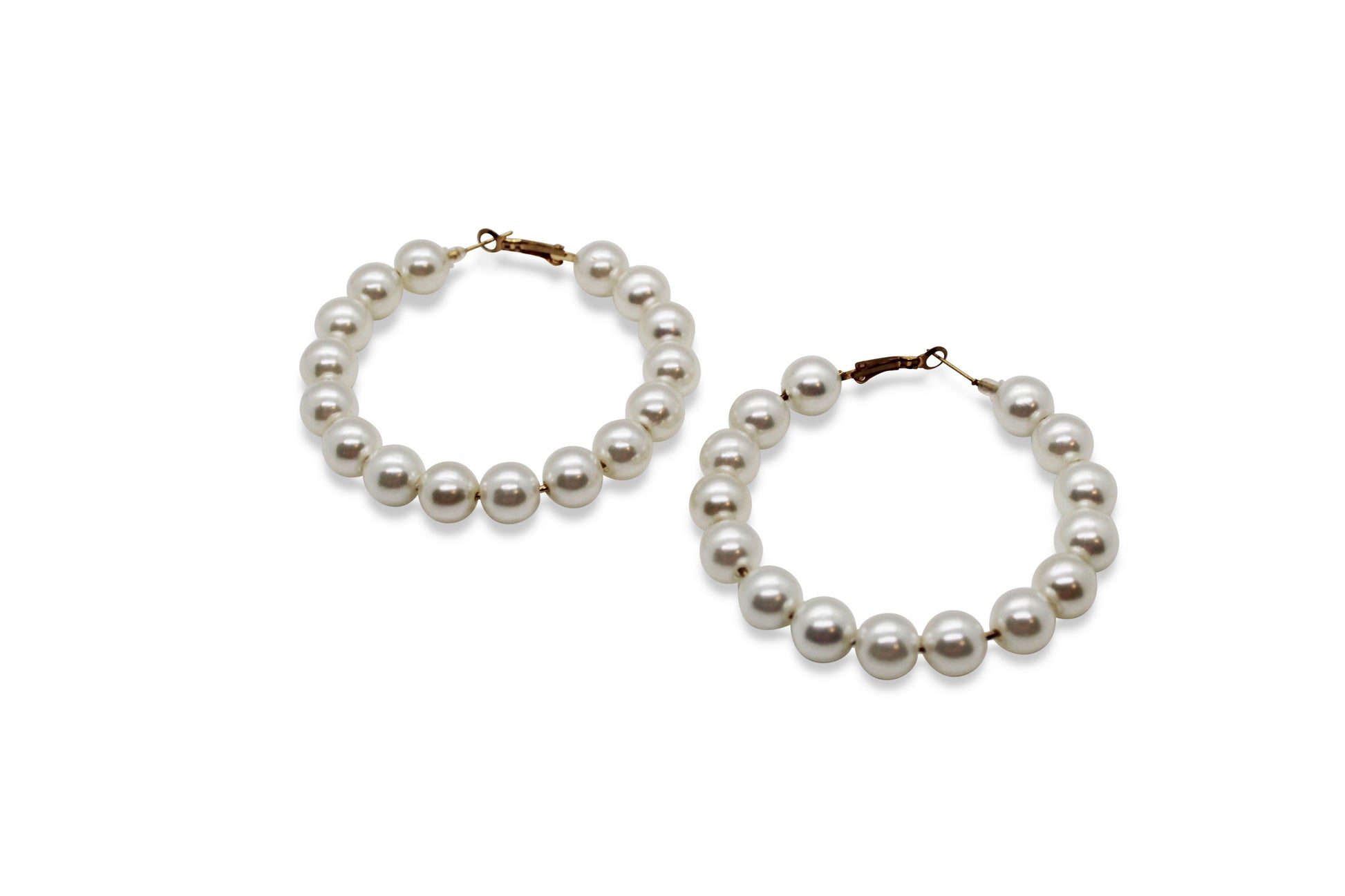 Pearl Hoop Earrings JEWELRY