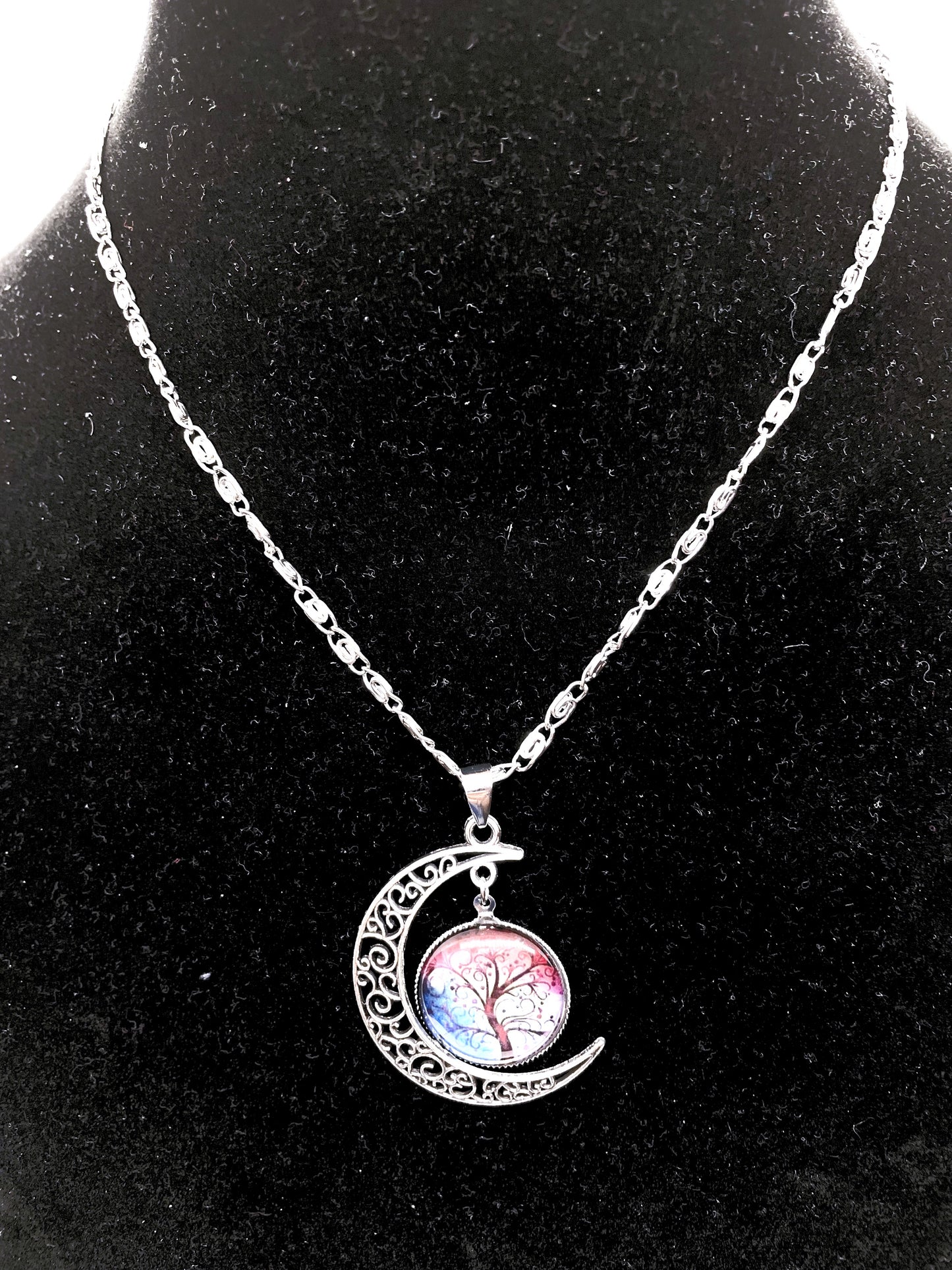 Moonlit Tree of Life Necklace Hypoallergenic Jewelry |  Glam Society