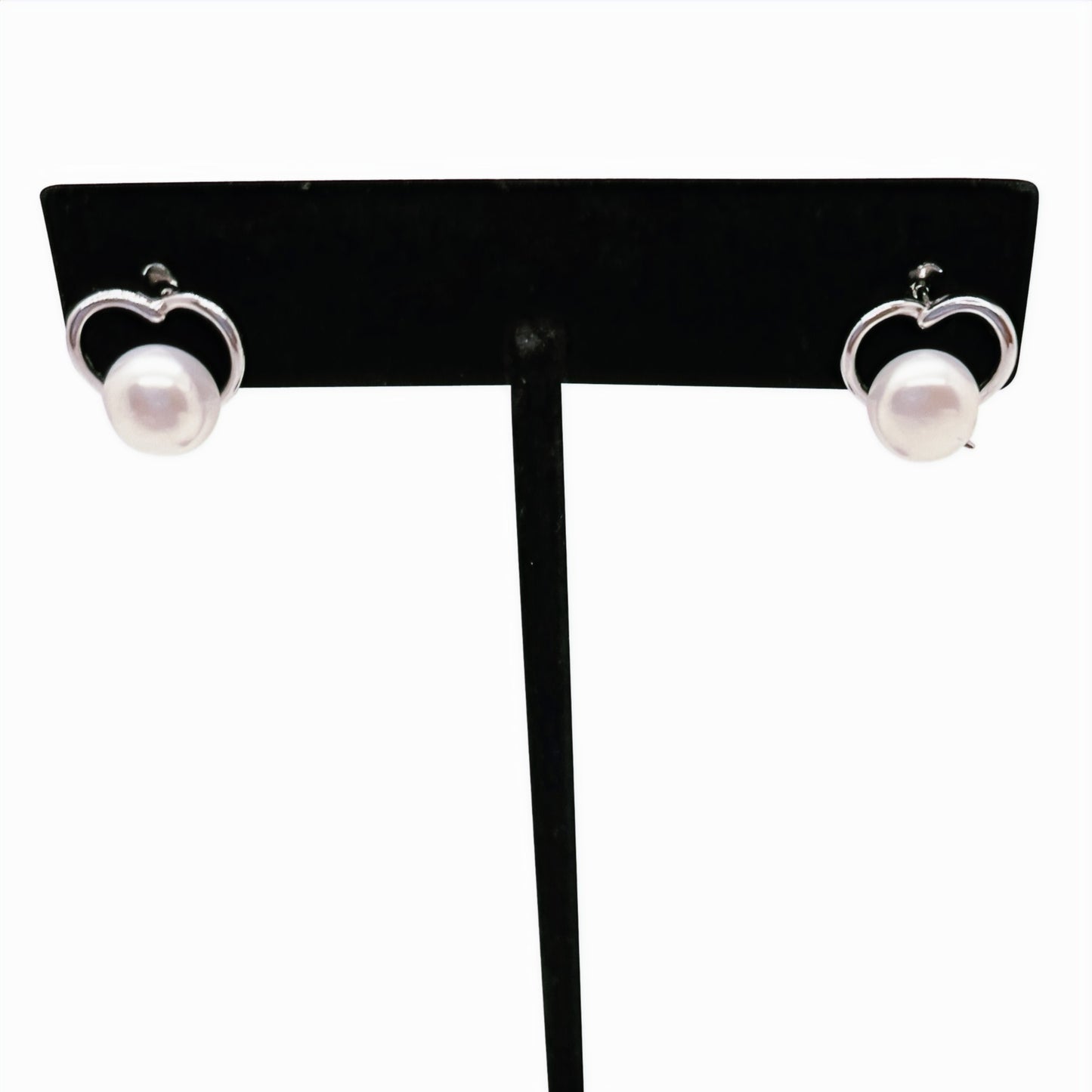 Heart of Gold Pearl Studs JEWELRY