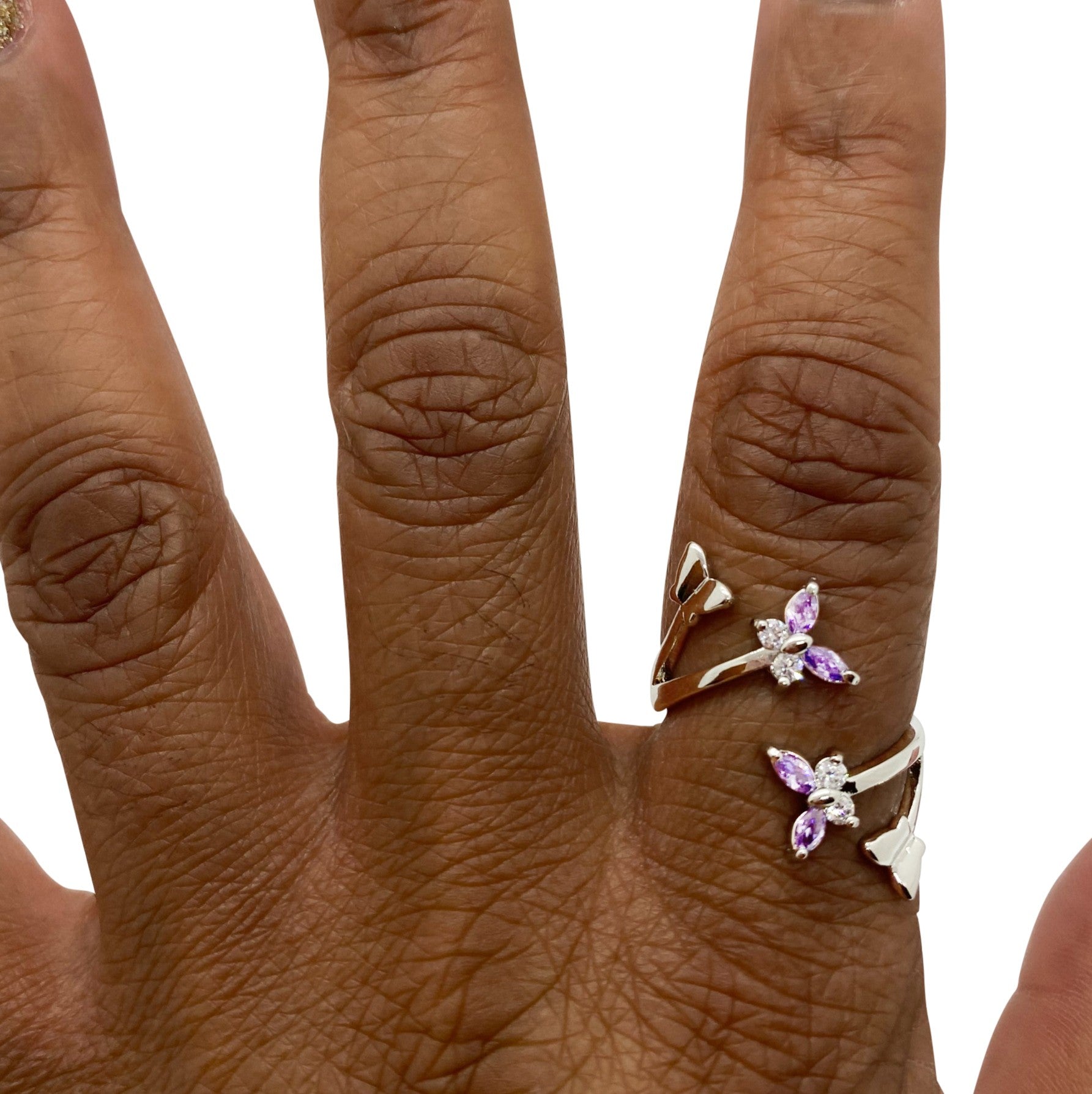 Crystal Butterfly Ring Jewelry | Shop Glam Hypoallergenic Jewelry | Glam Society
