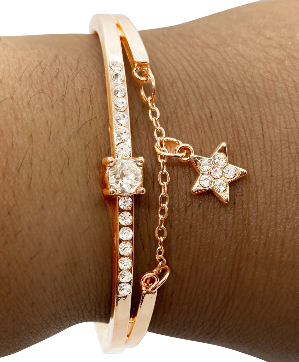 Crystal Star Charm Bracelet | Hypoallergenic Jewelry | Glam Society