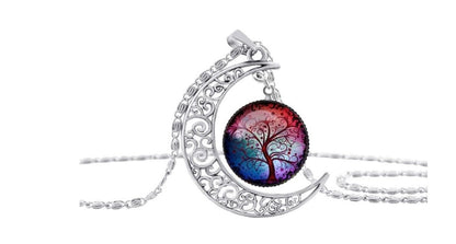 Moonlit Tree of Life Necklace