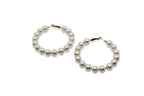 Pearl Hoop Earrings JEWELRY