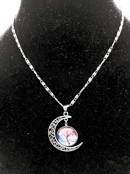 Moonlit Tree of Life Necklace