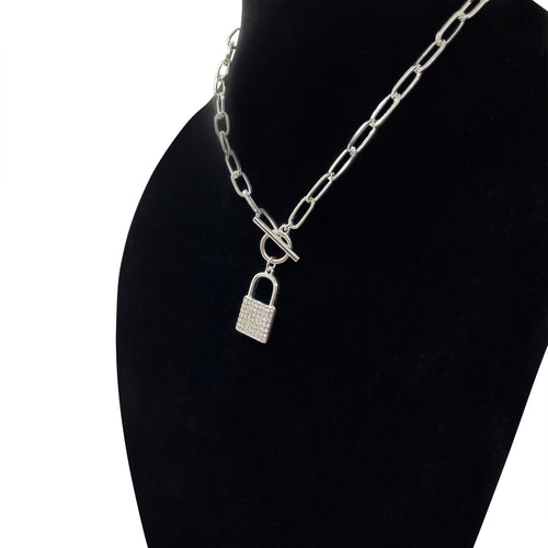 Lock Away Necklace Hypoallergenic Jewelry | Glam Society LLC