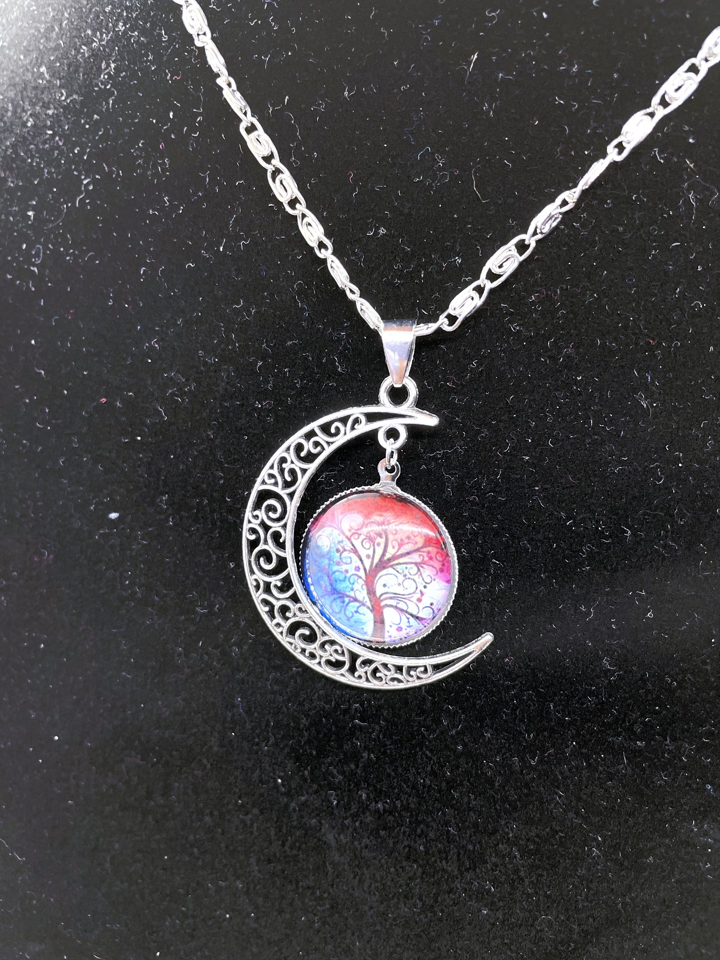 Moonlit Tree of Life Necklace